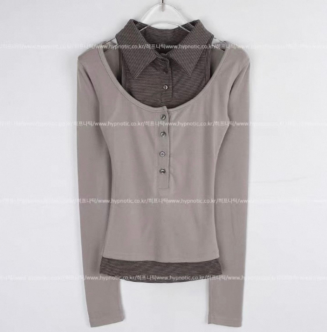 Striped cool layer top