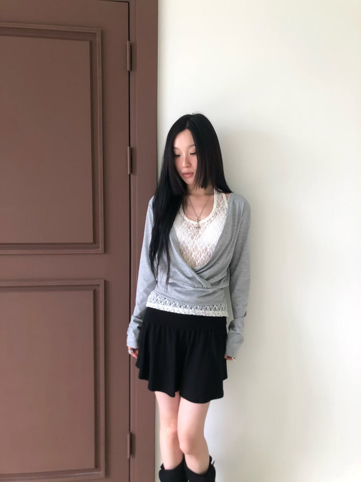 Autumn lace top set (可分拆)
