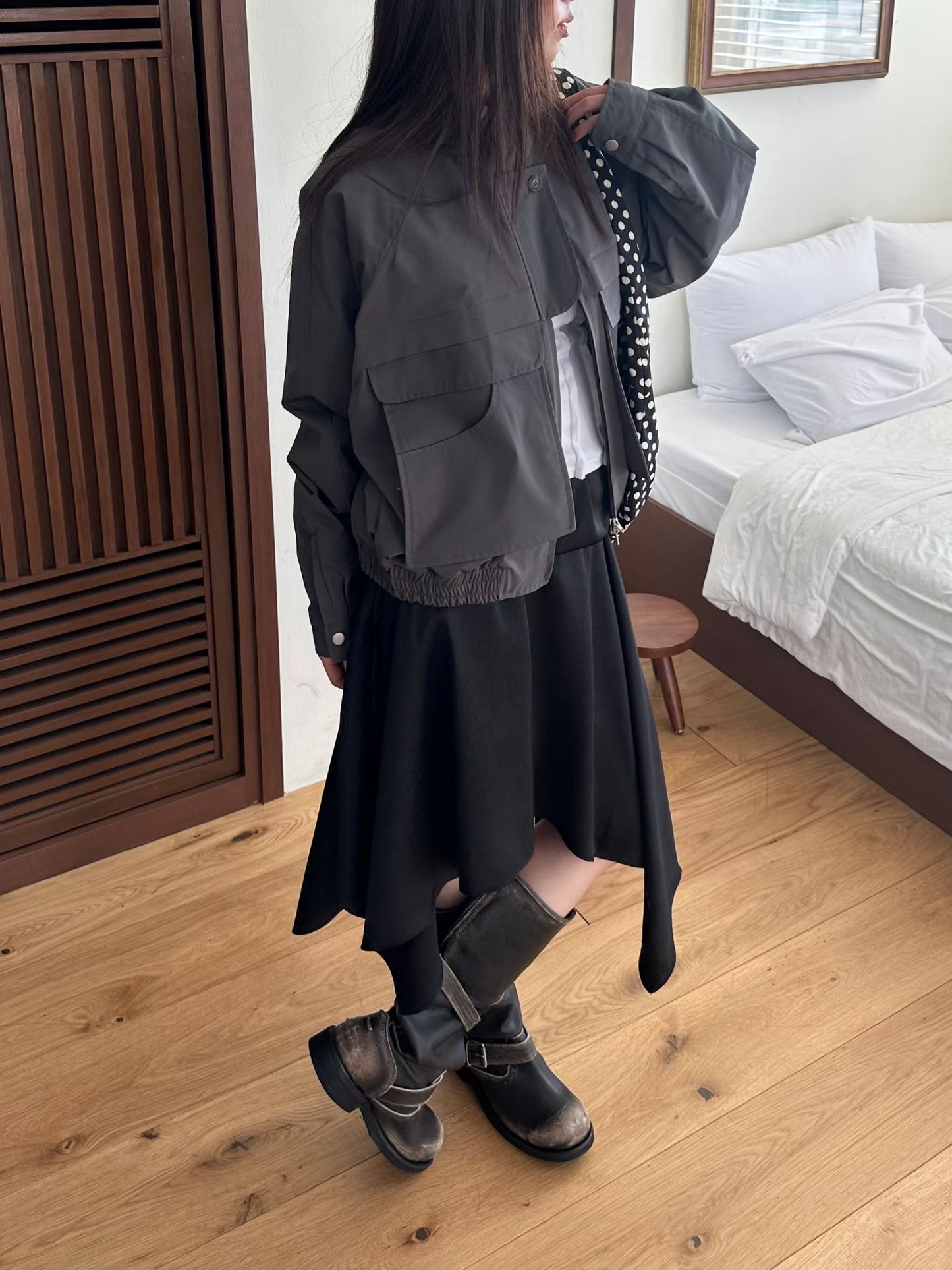 ￼ unregular layer skirt