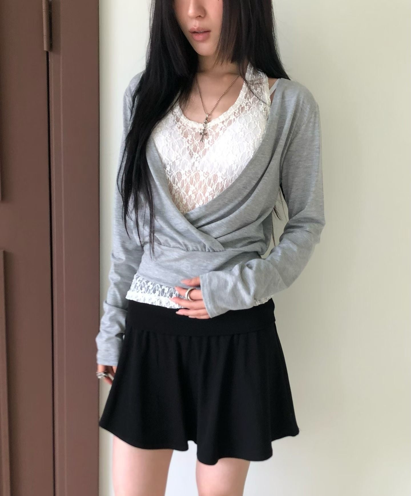 Autumn lace top set (可分拆)