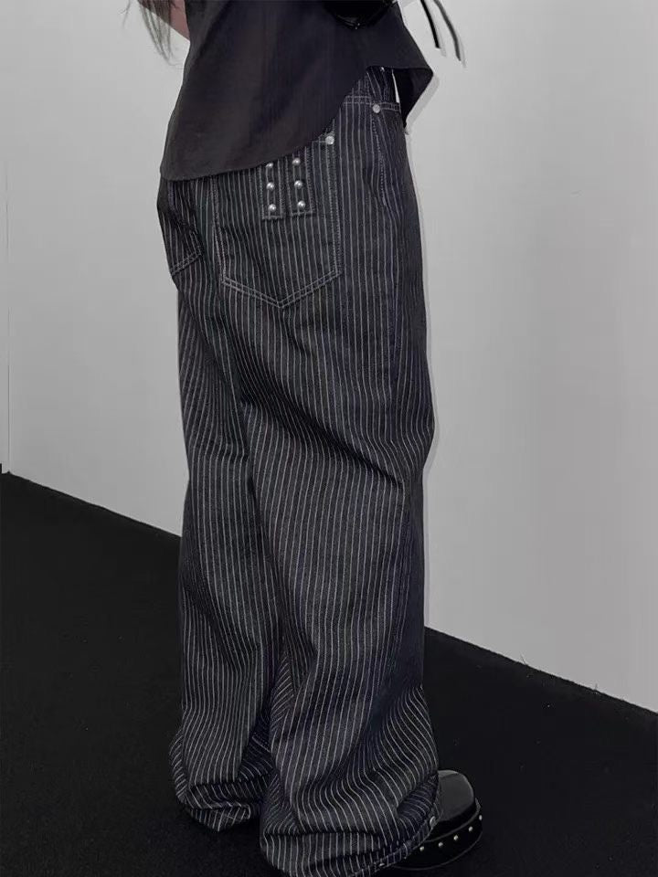 Unisex leng striped pants