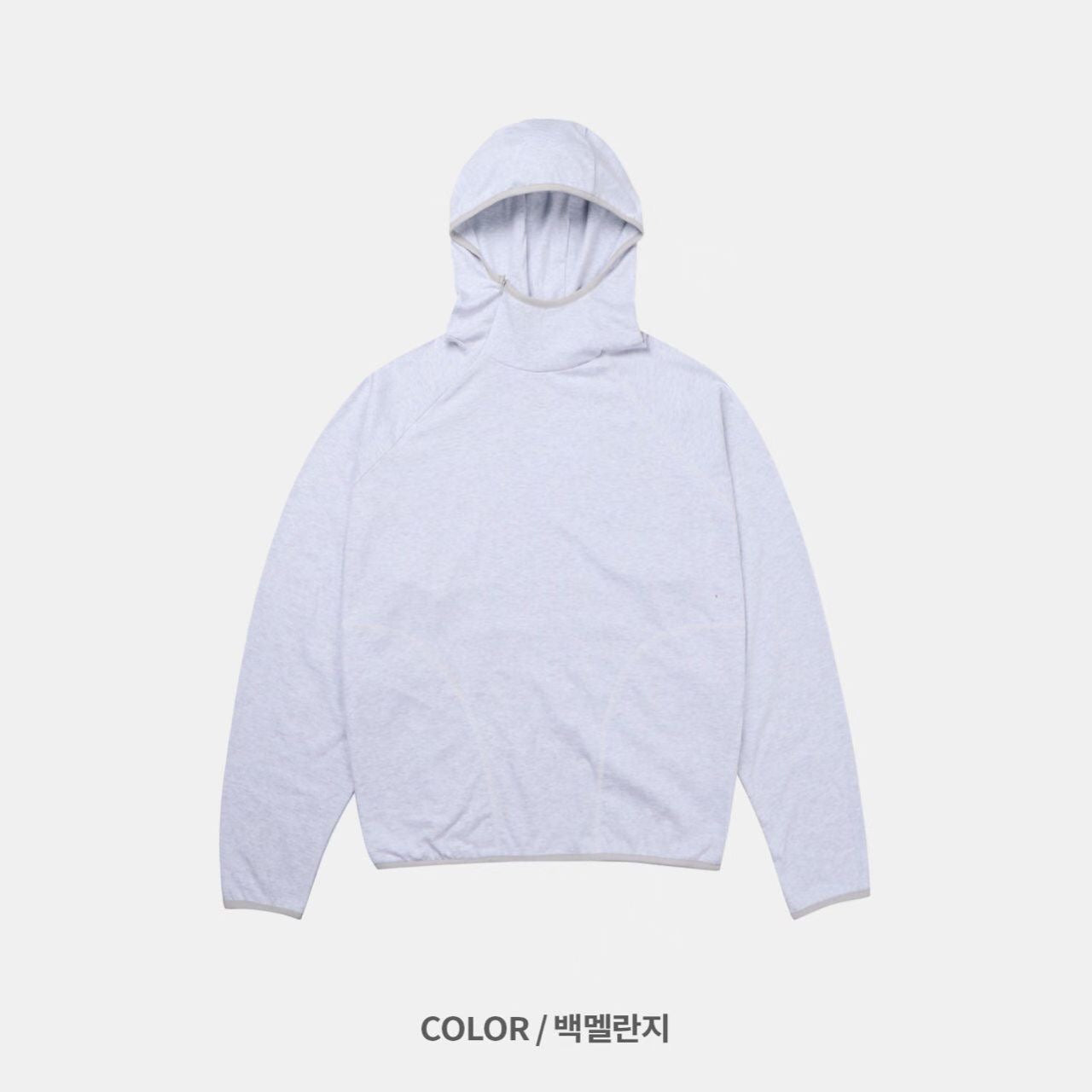 Unisex斜拉鍊hooded tee