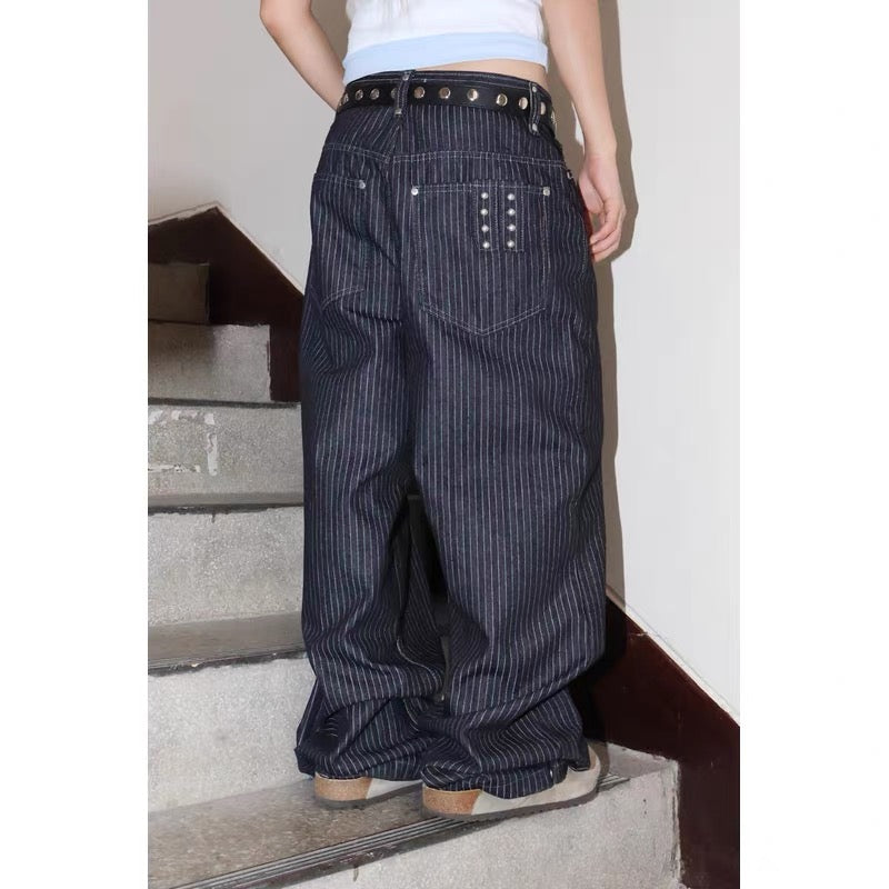 Unisex leng striped pants