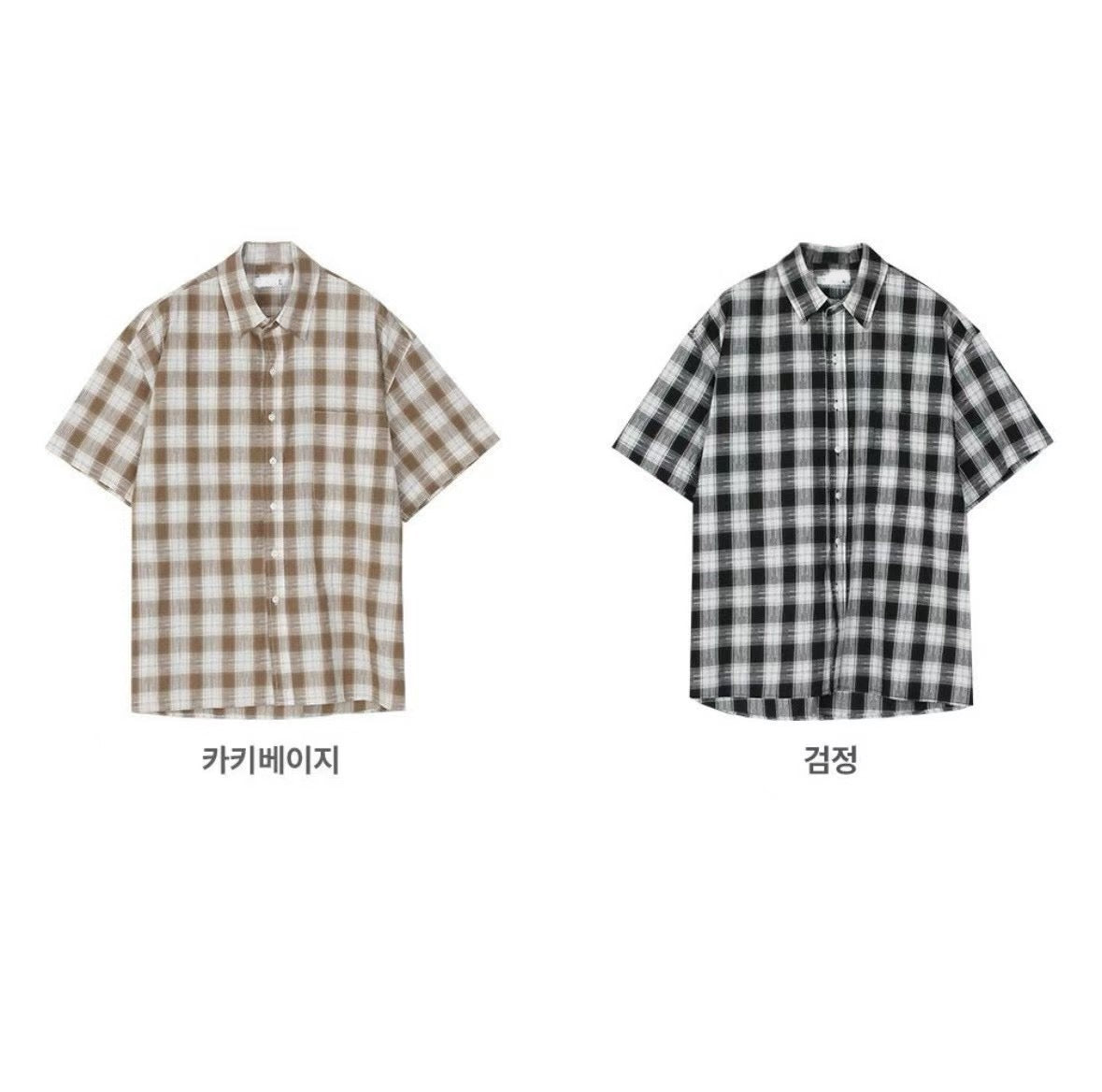 Unisex checked shirt