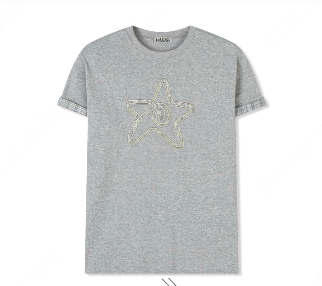 Unisex checked star top