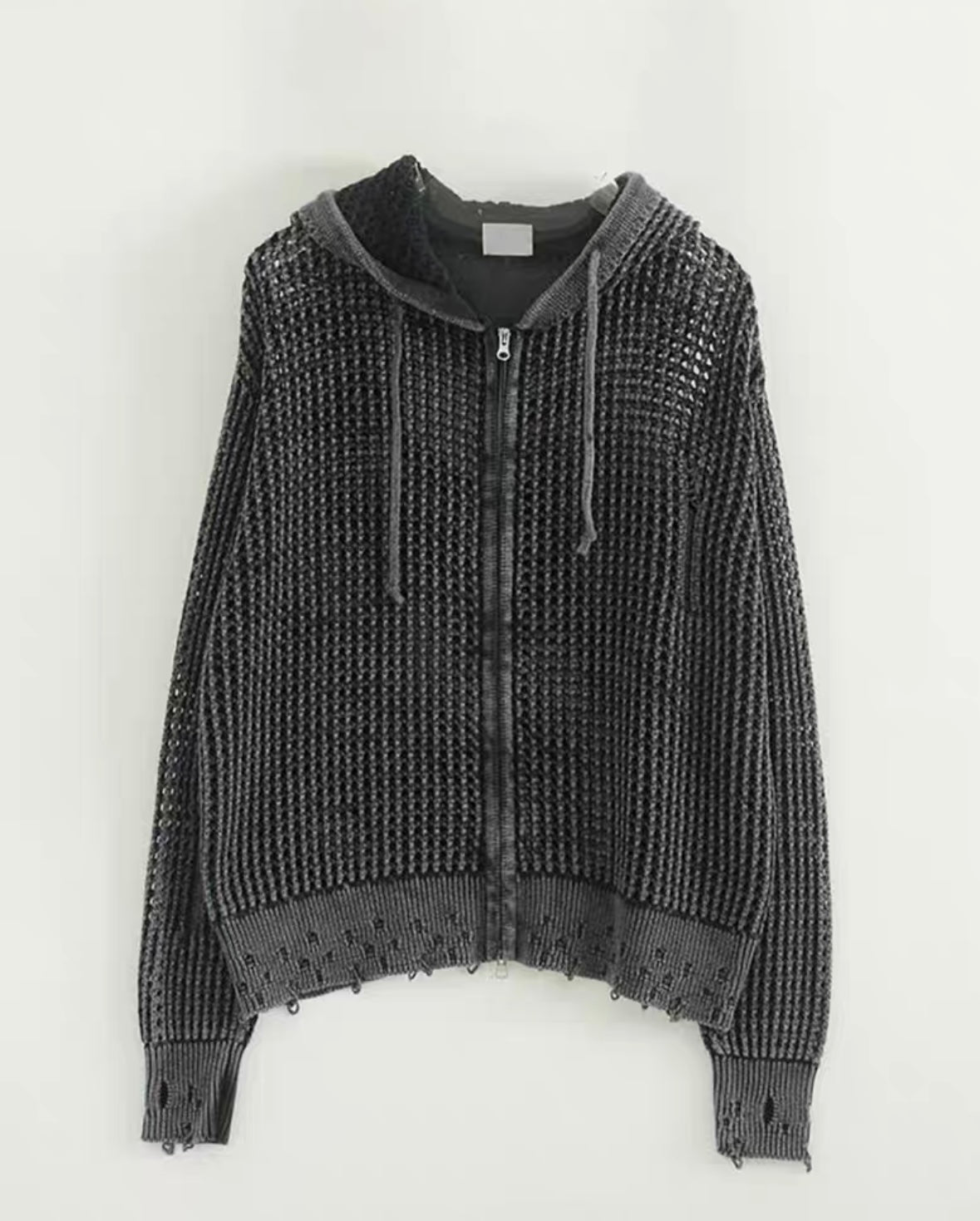 Unisex net damaged outer