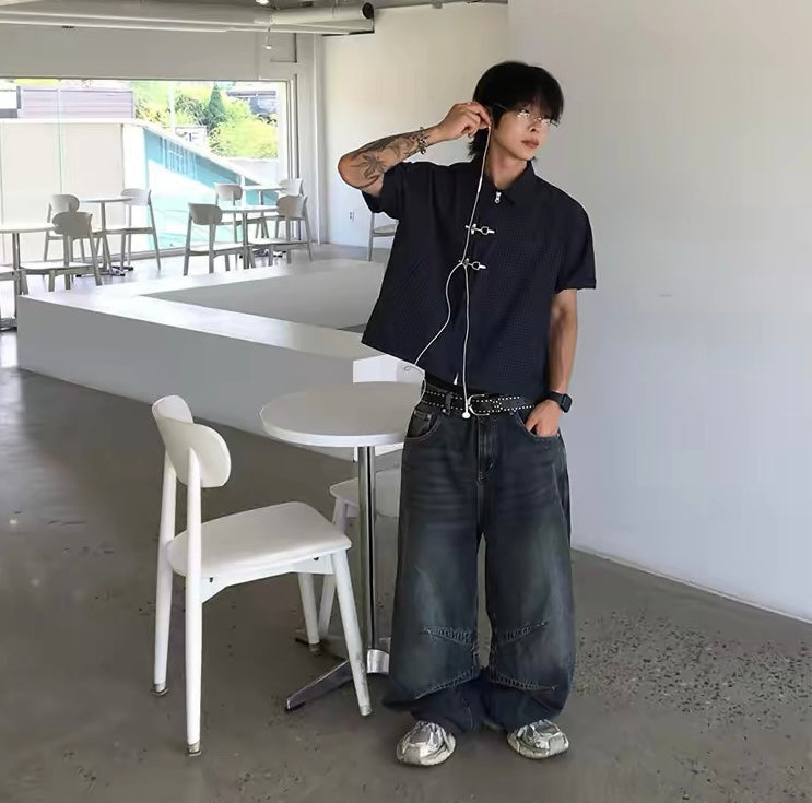 Special!!✨✨Unisex 短版消防扣恤衫￼