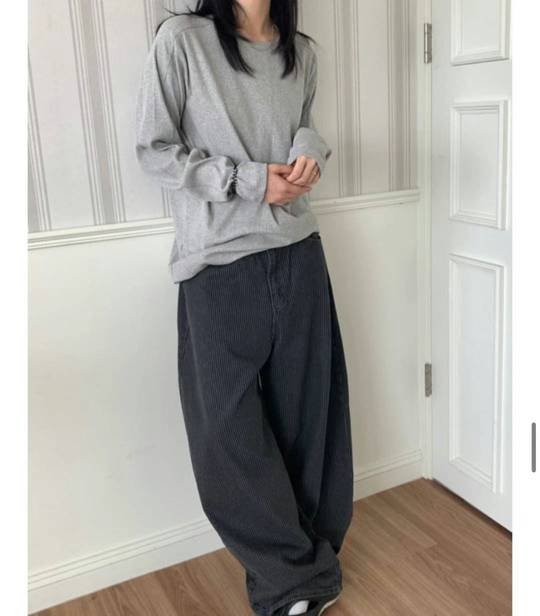 Unisex perfect striped pants