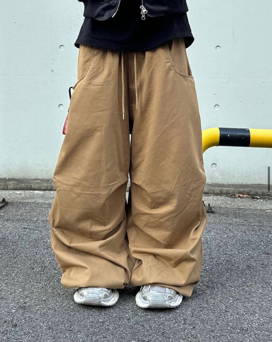 Unsiex leng cut super wide pants