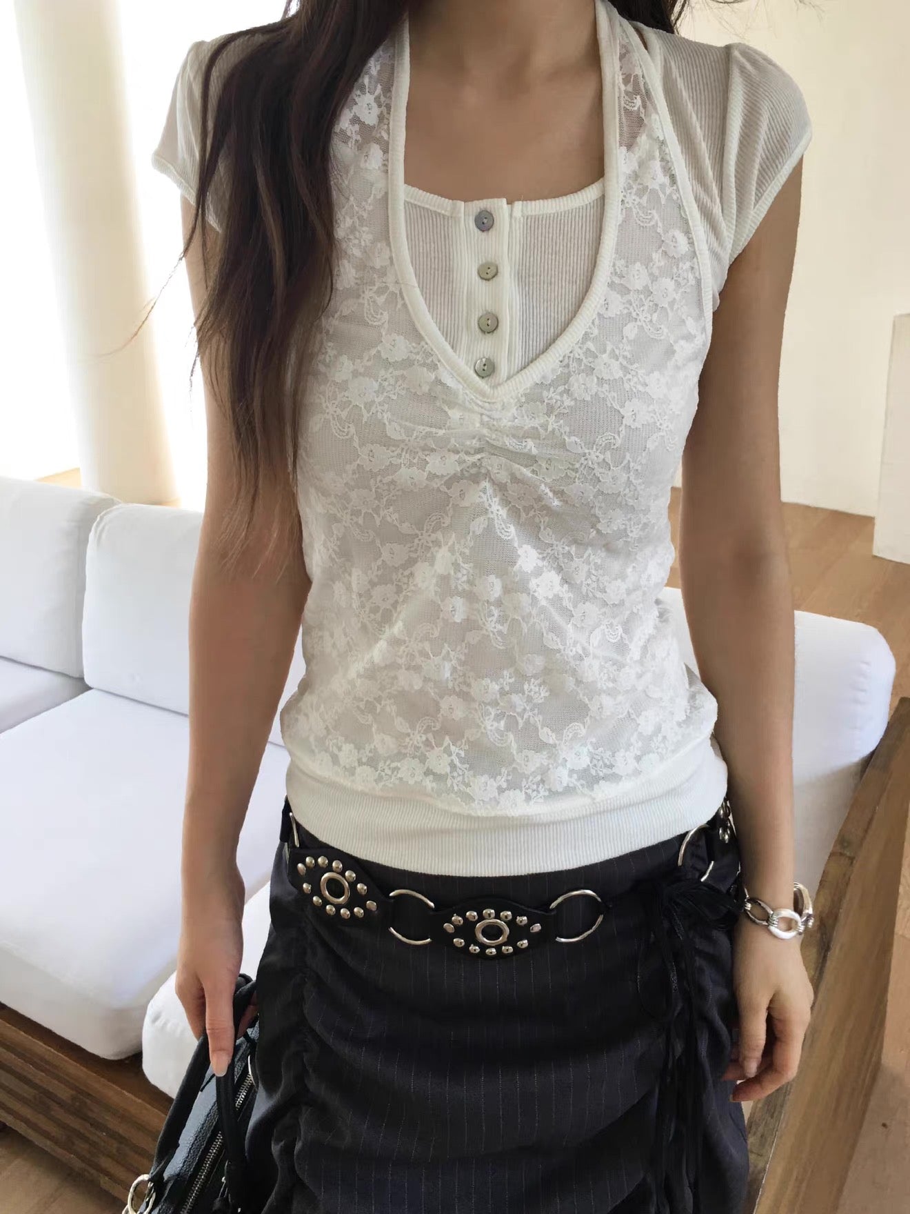 Must in Lace top set