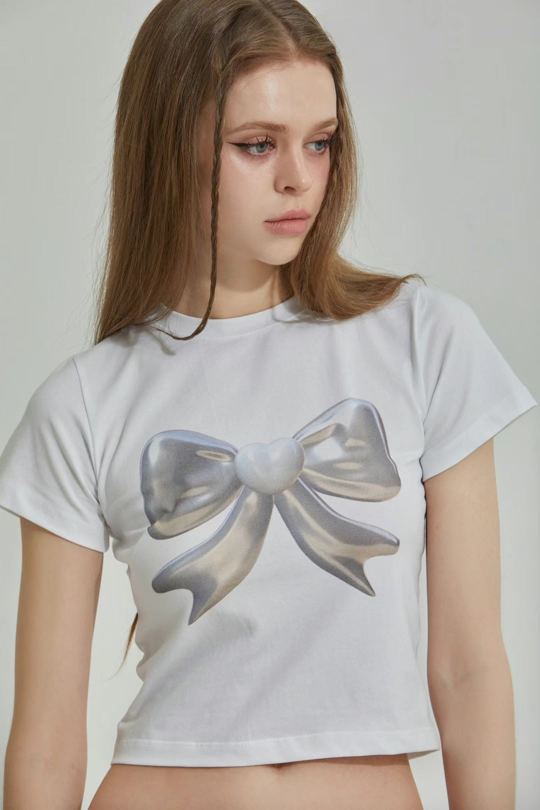 Ribbon crop tee