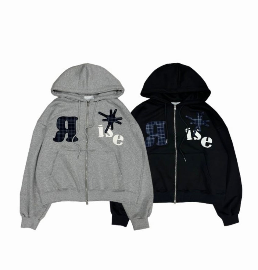 Unisex  rise checked jacket