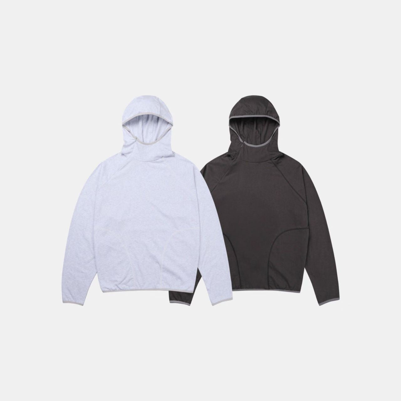Unisex斜拉鍊hooded tee