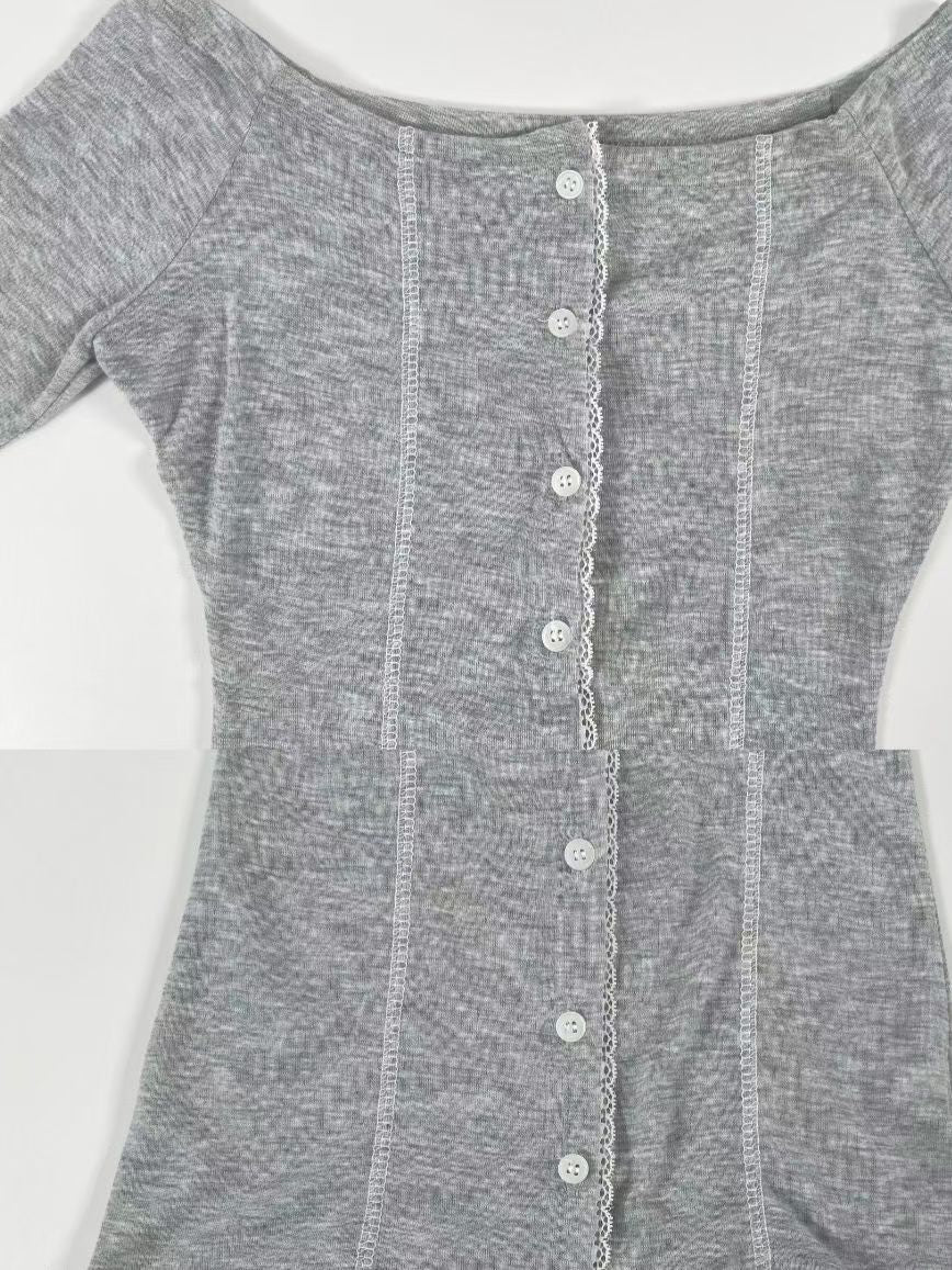 Lace off shoulder top