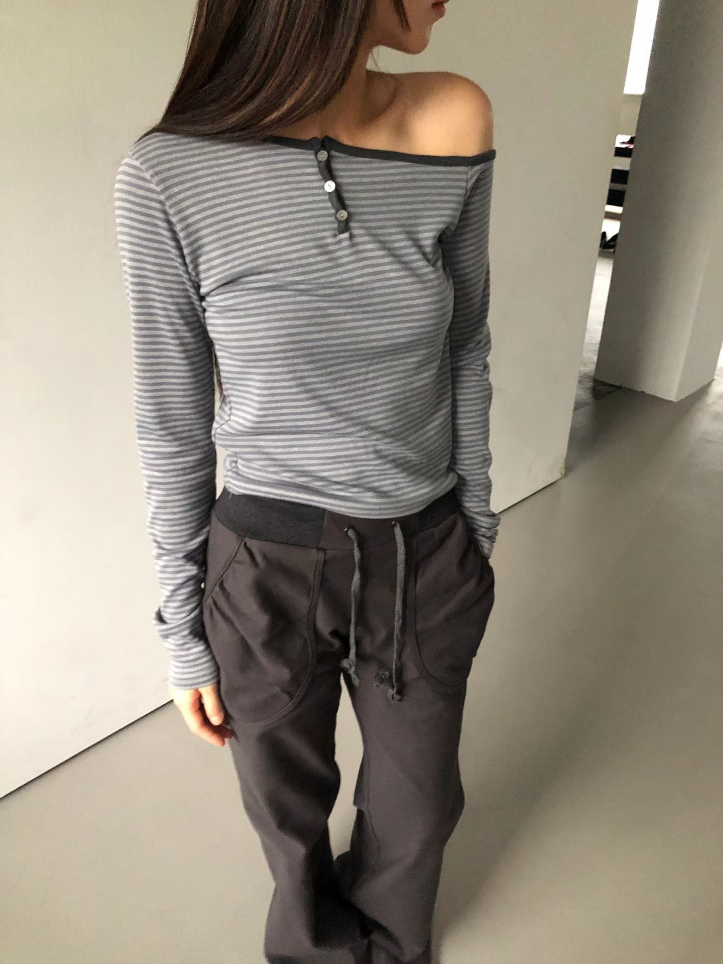 Striped Unregular tee