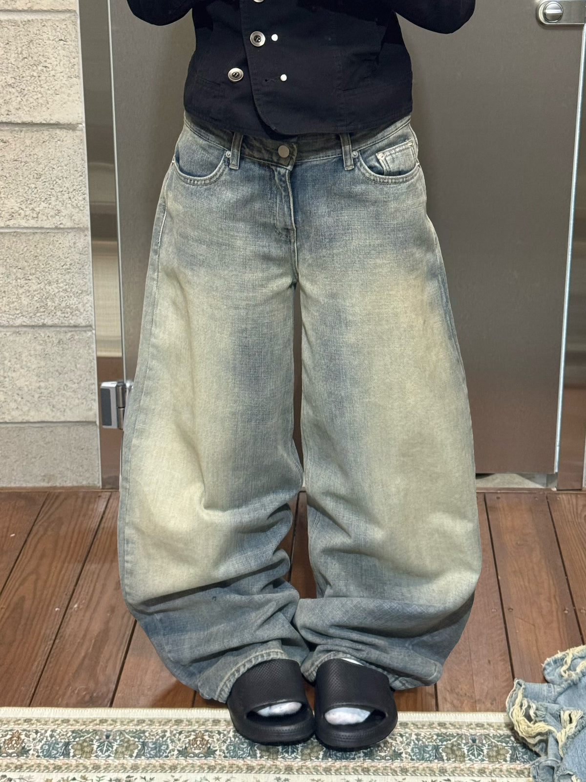 Unisex autumn classic denim pants