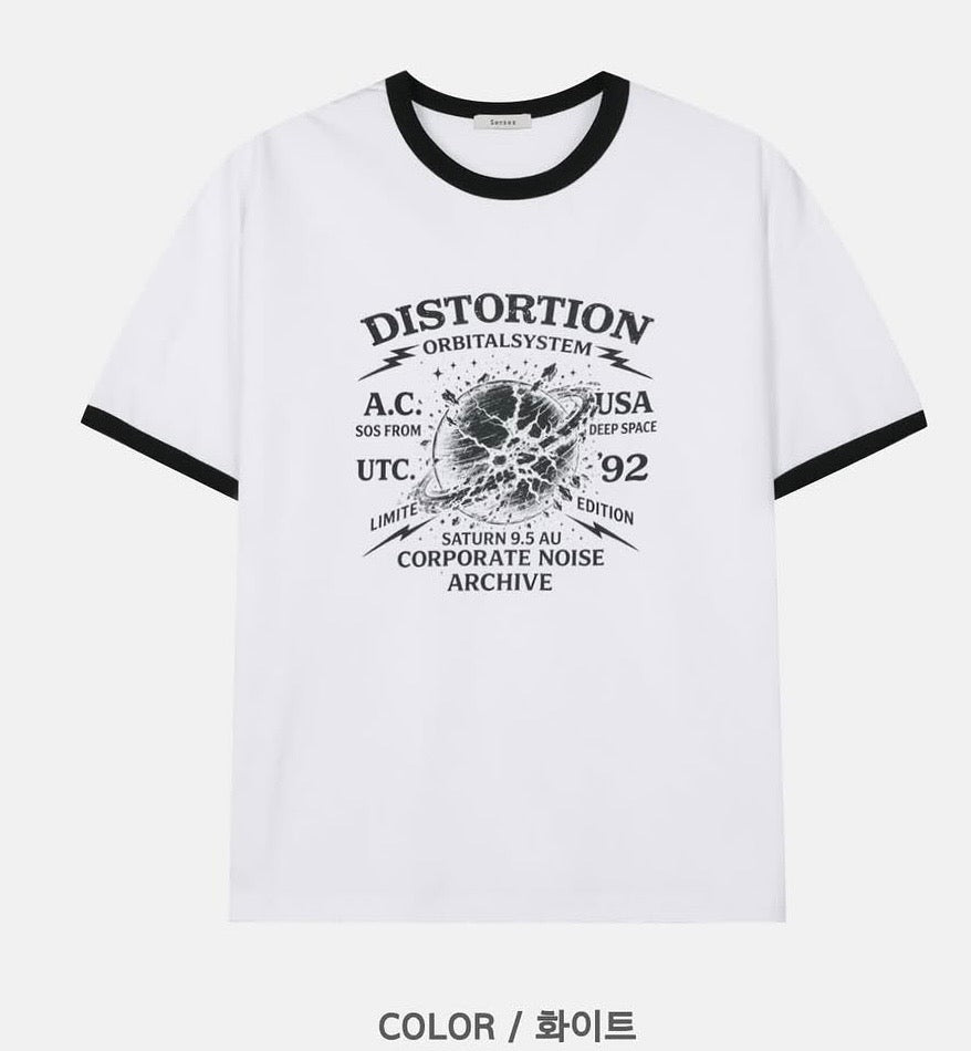Unisex distortion tee