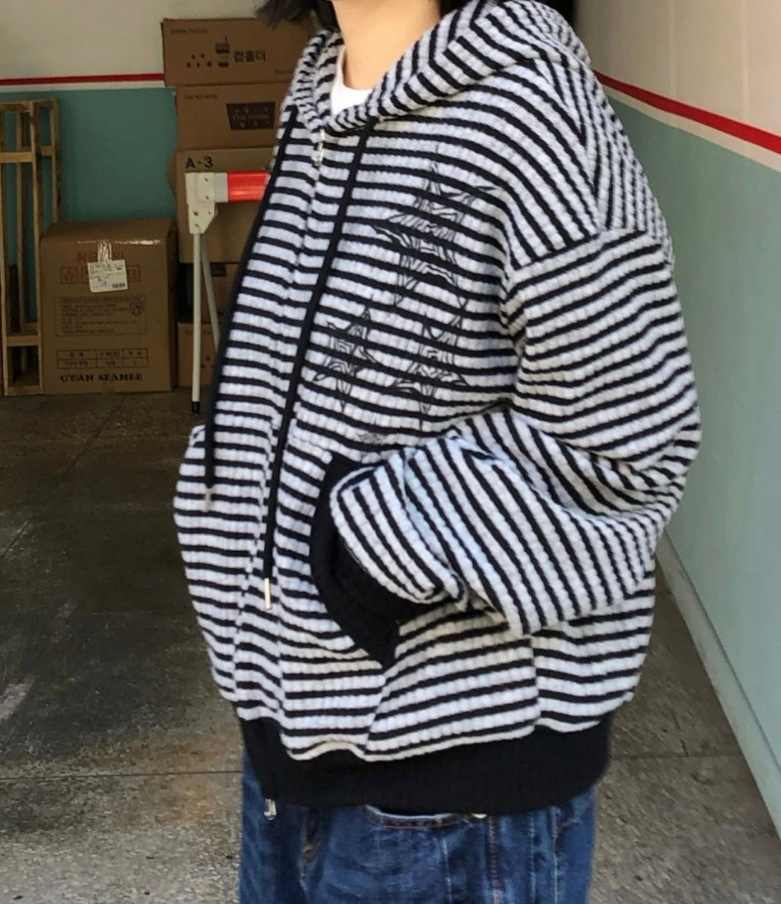 Unisex striped star jacket