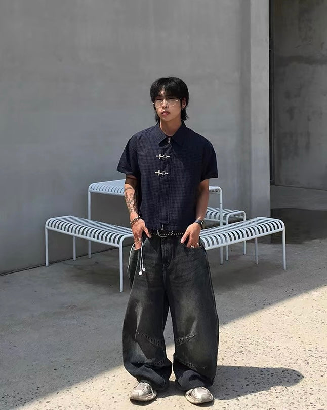 Special!!✨✨Unisex 短版消防扣恤衫￼