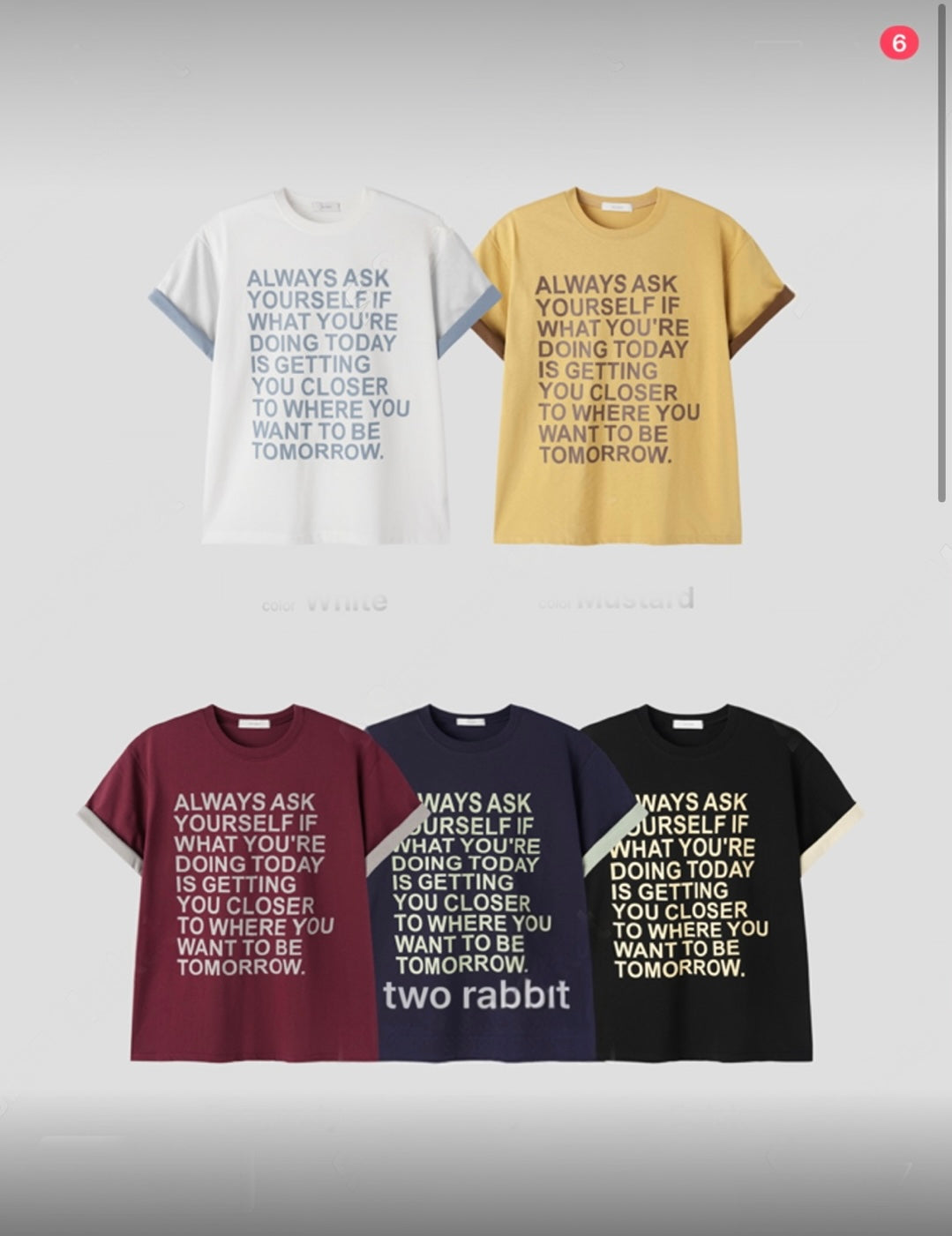 Unisex words tee