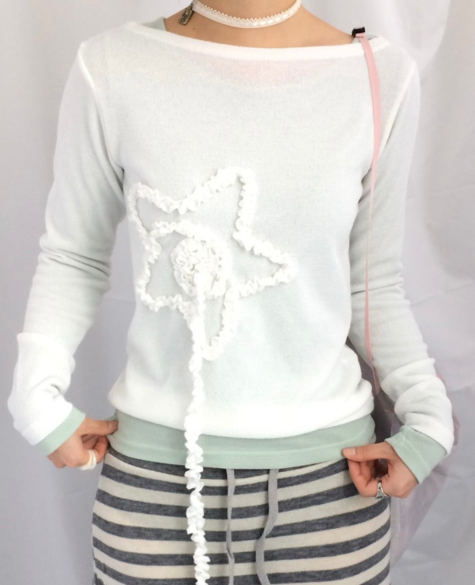 Star ruffle tee