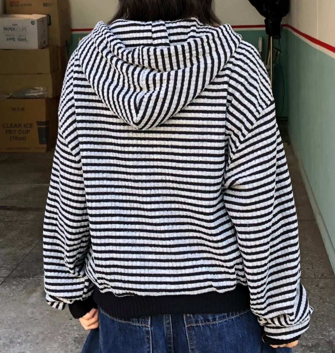 Unisex striped star jacket