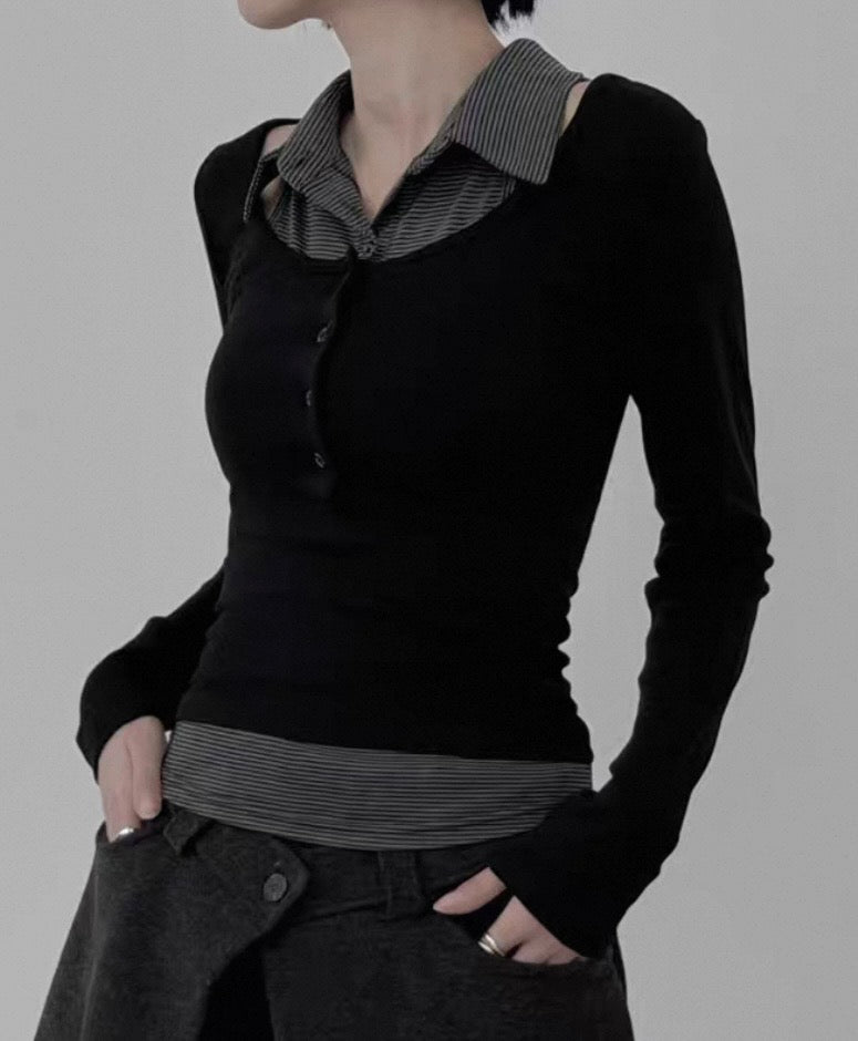 Striped cool layer top