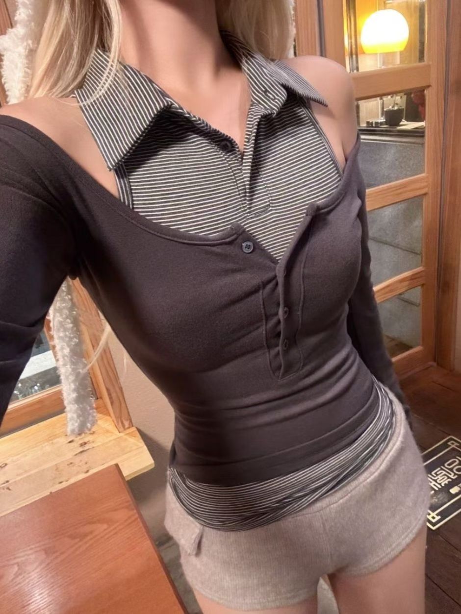 Striped cool layer top