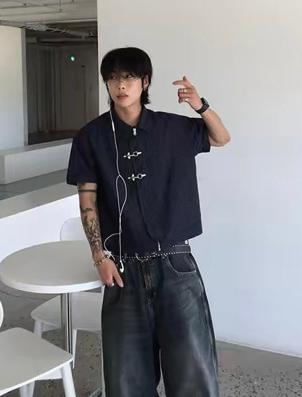 Special!!✨✨Unisex 短版消防扣恤衫￼