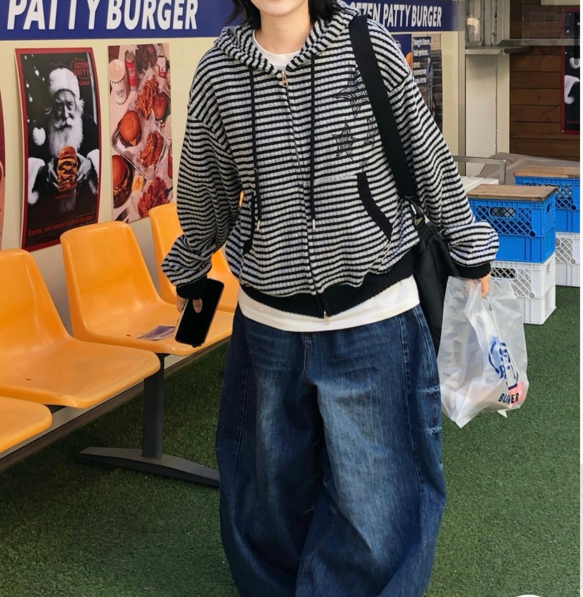 Unisex striped star jacket