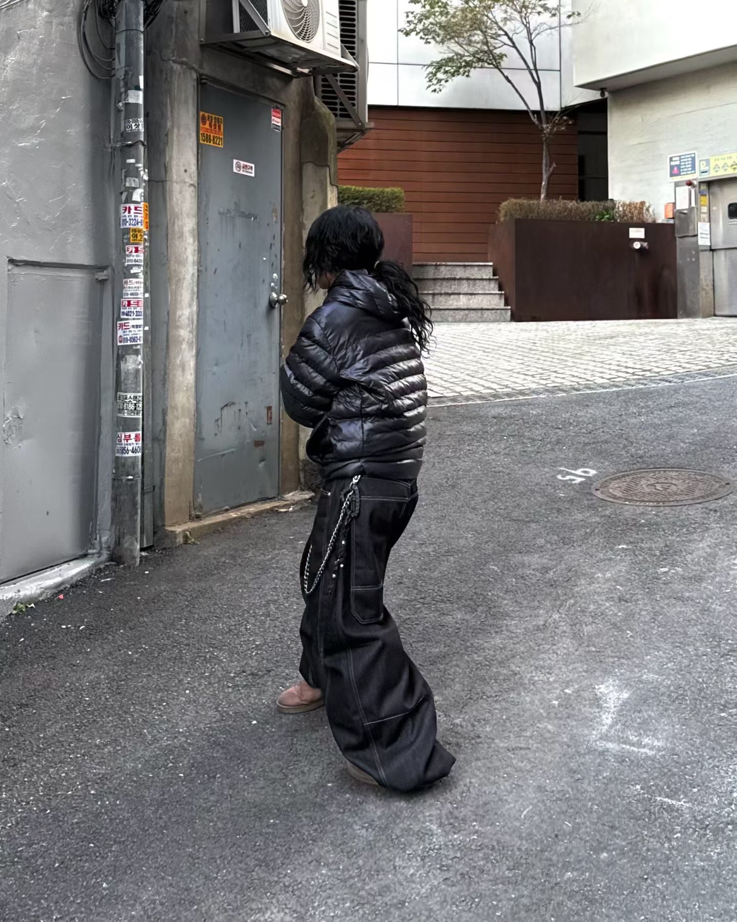 Must have!!明線super wide pants￼