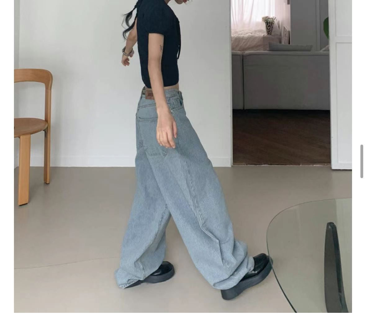 Unisex perfect striped pants