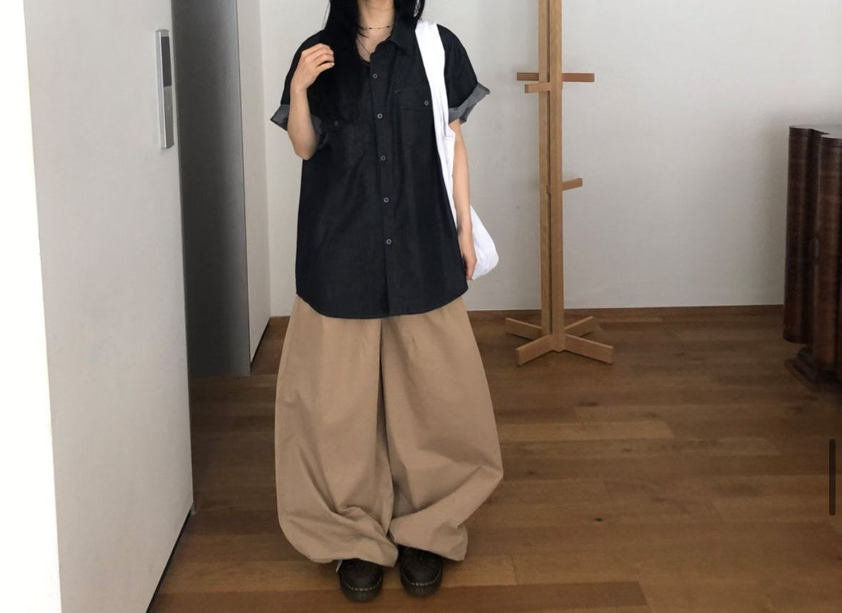 Unisex super wide pants