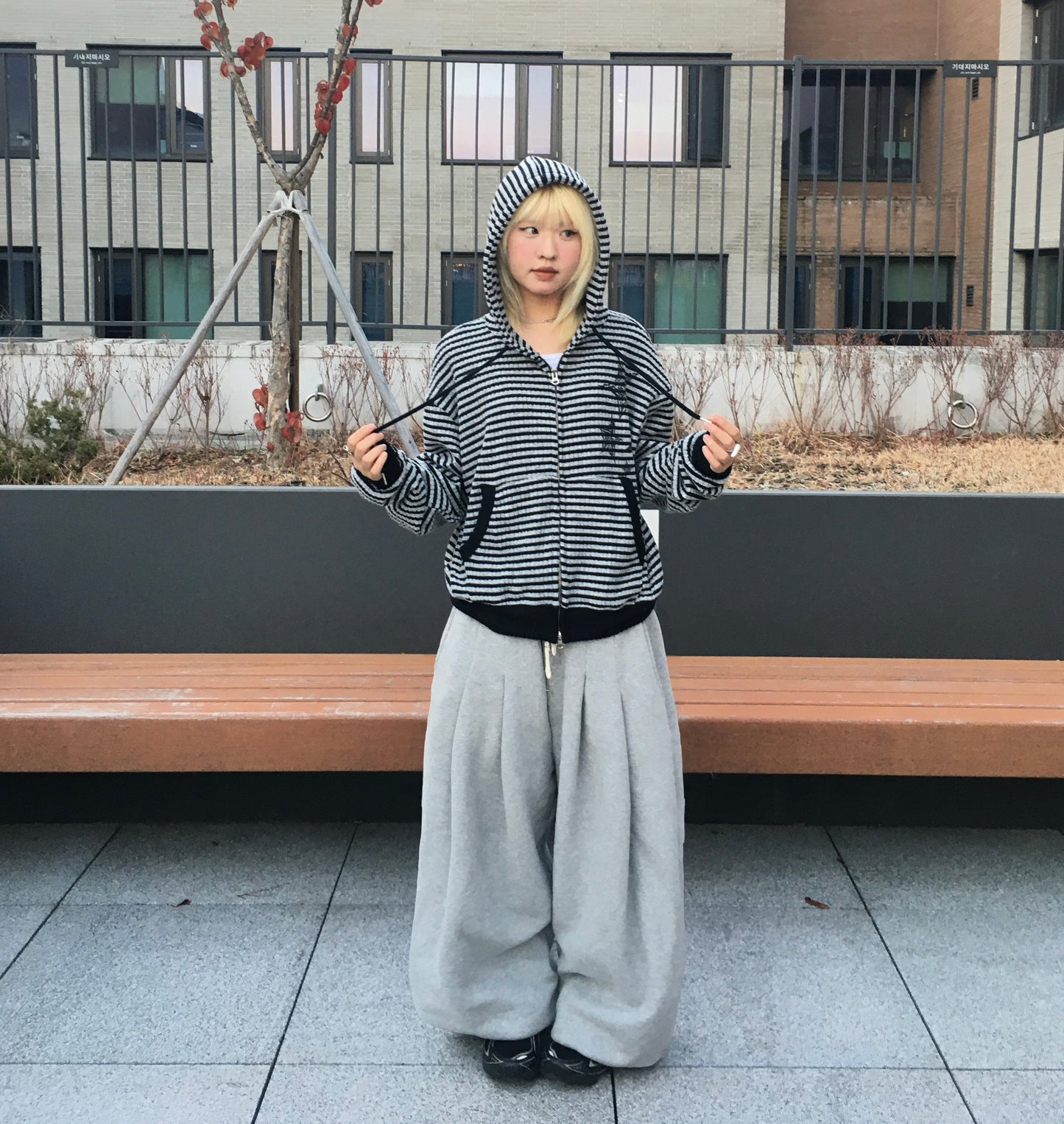 Unisex striped star jacket