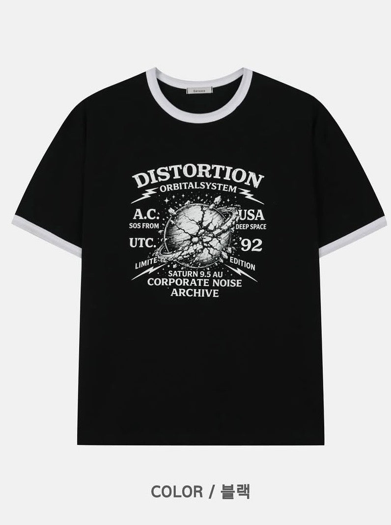 Unisex distortion tee
