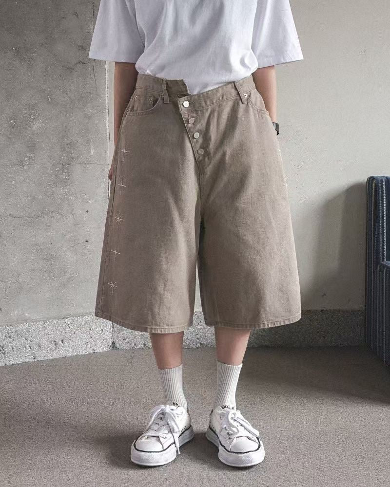 Unisex hypotenuse bling shorts