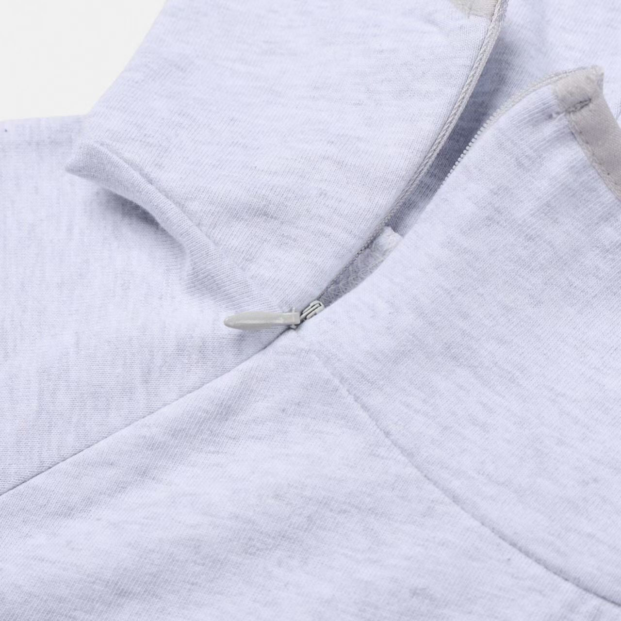 Unisex斜拉鍊hooded tee