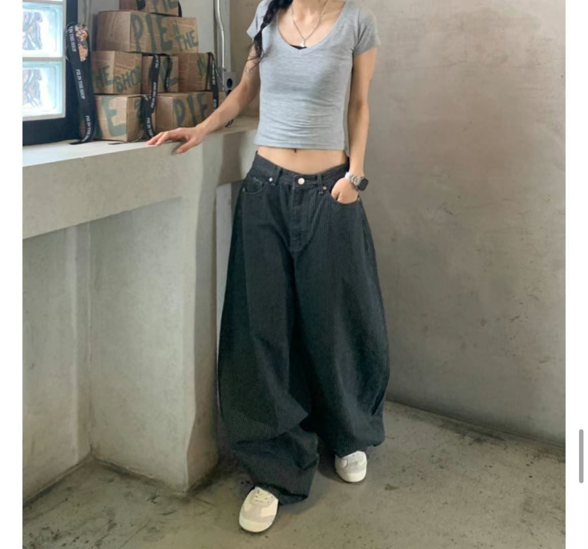 Unisex perfect striped pants