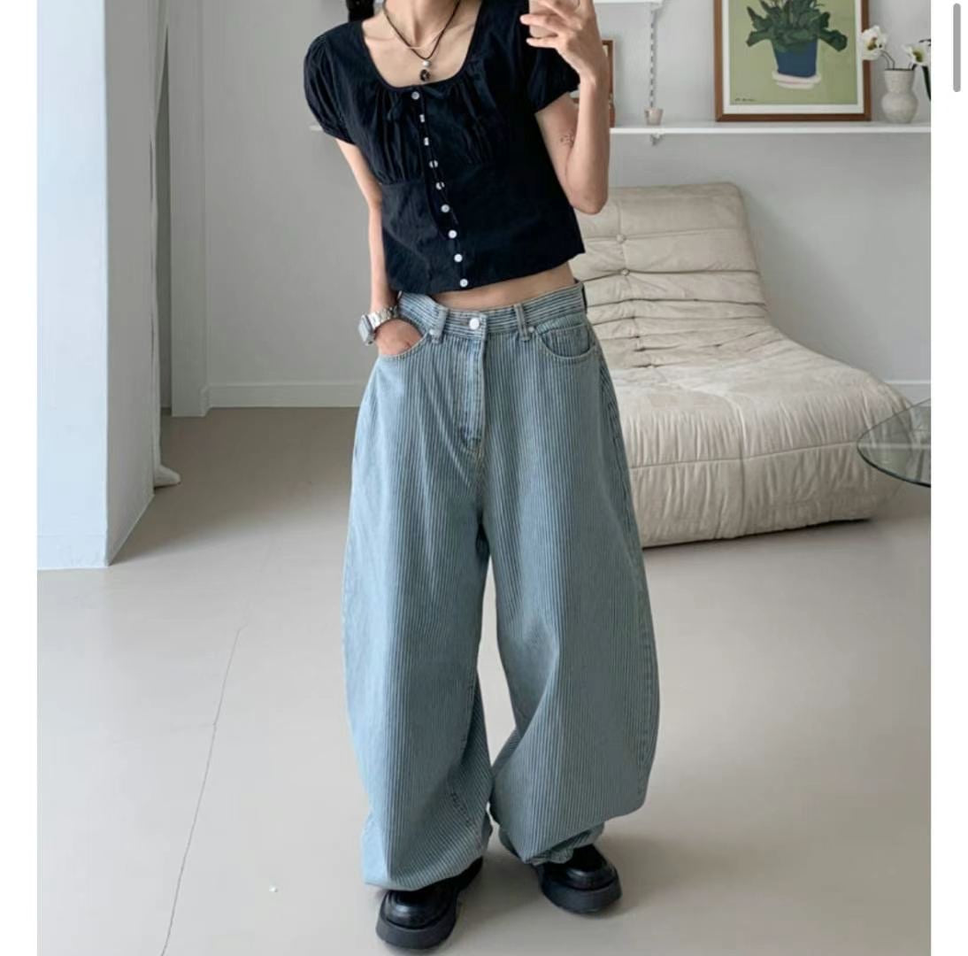 Unisex perfect striped pants