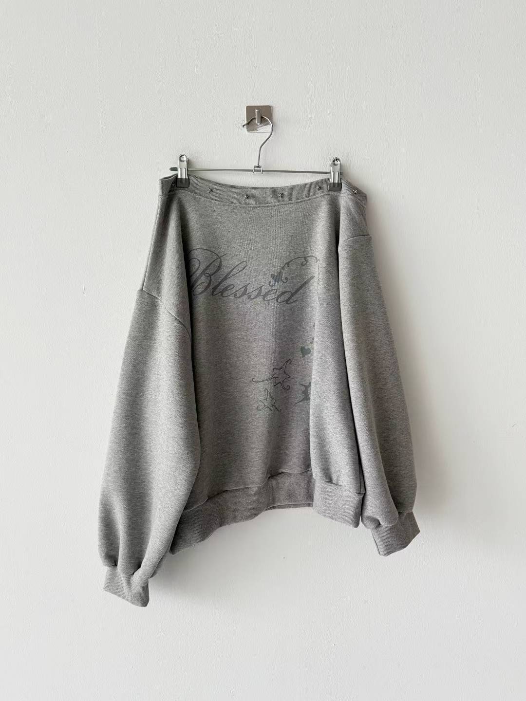 Off shoulder hoodie