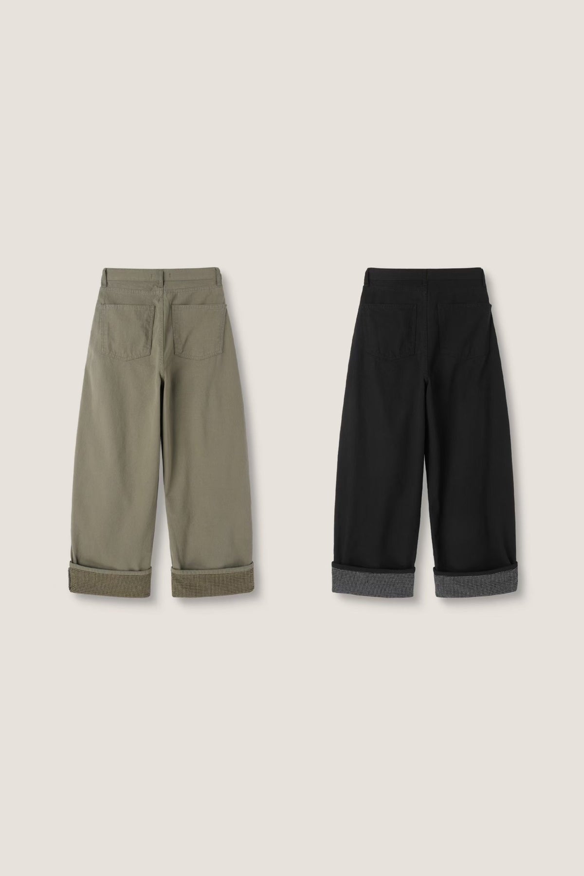 Unisex checked pants