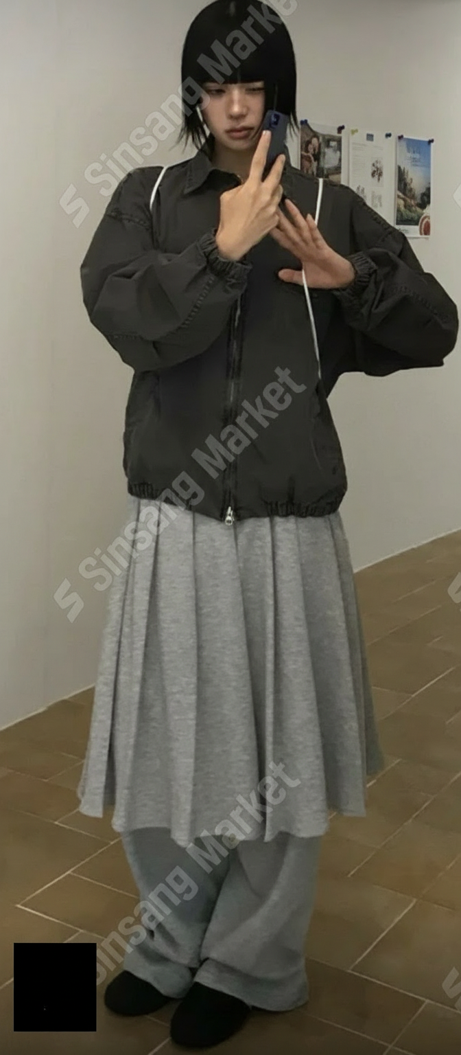 垂感棉質裙褲￼