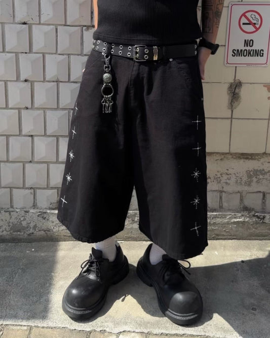 Unisex hypotenuse bling shorts