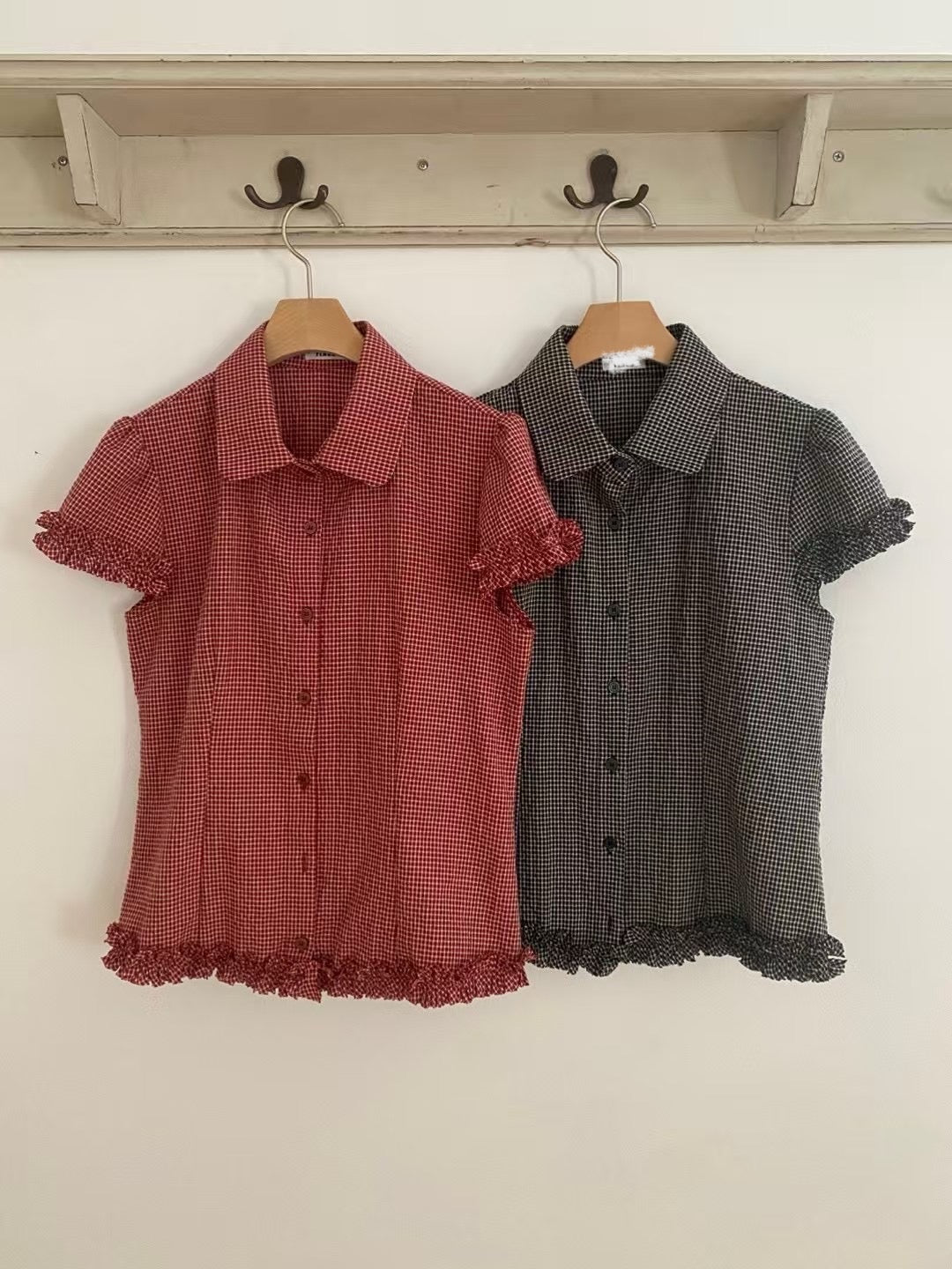Ruffle leng shirts