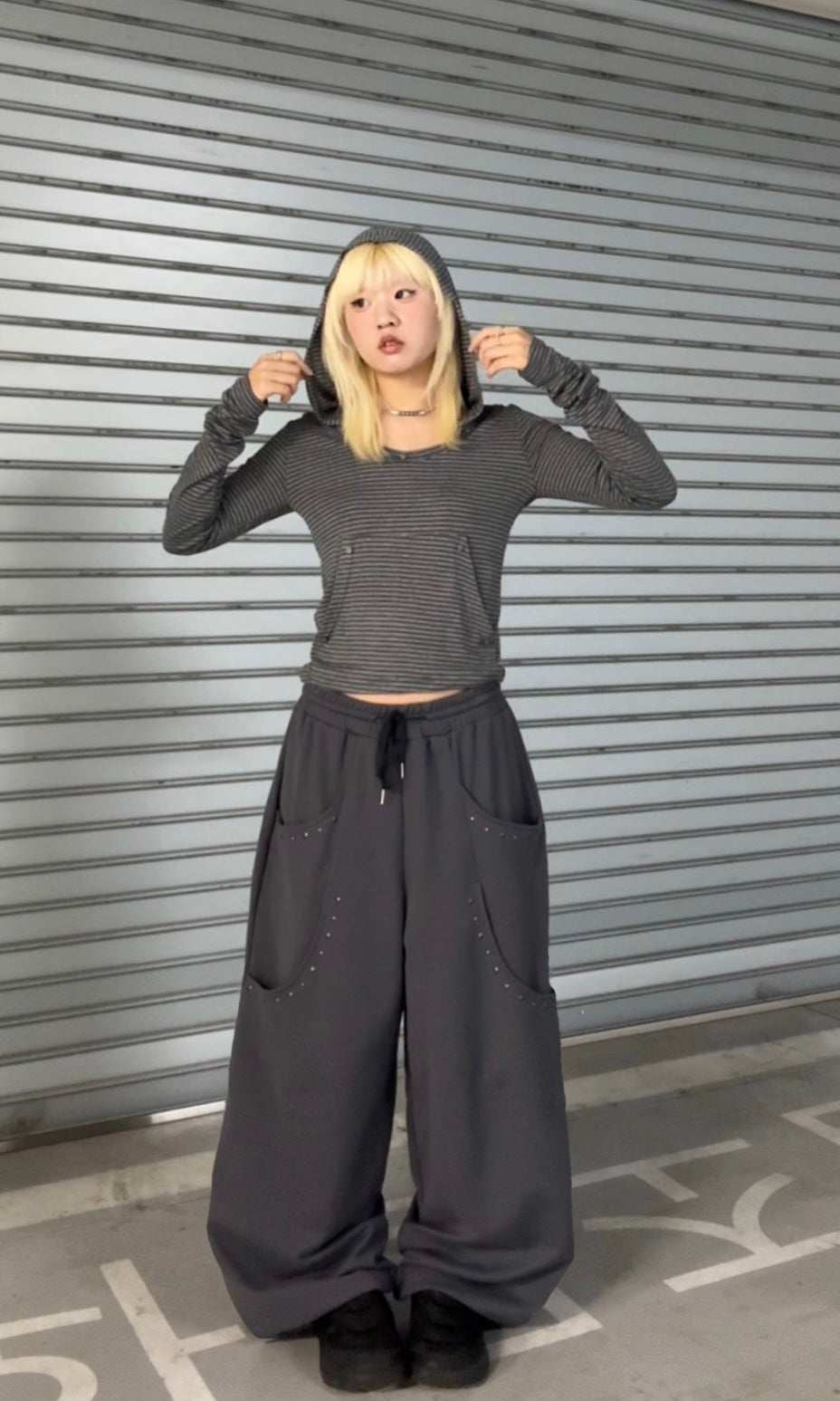 Cool pin cotton pants