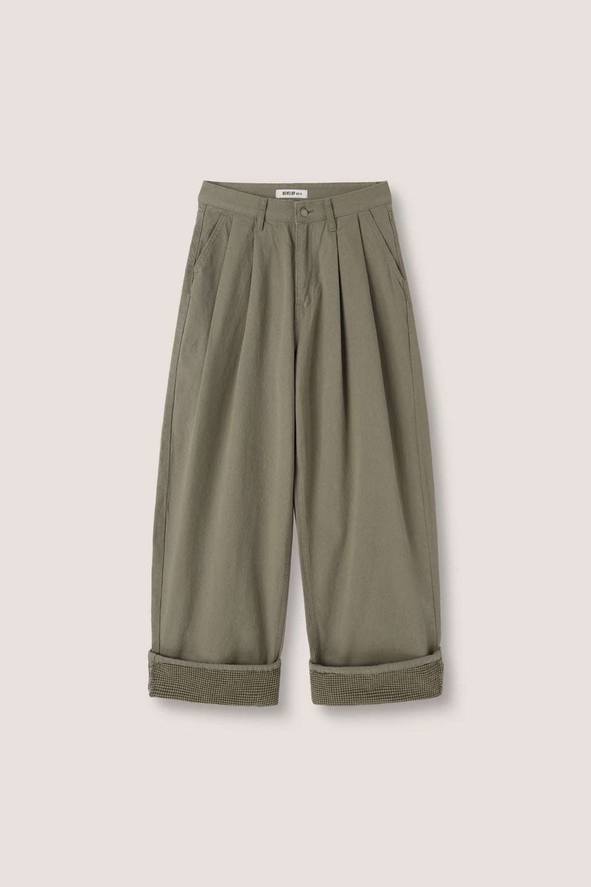 Unisex checked pants