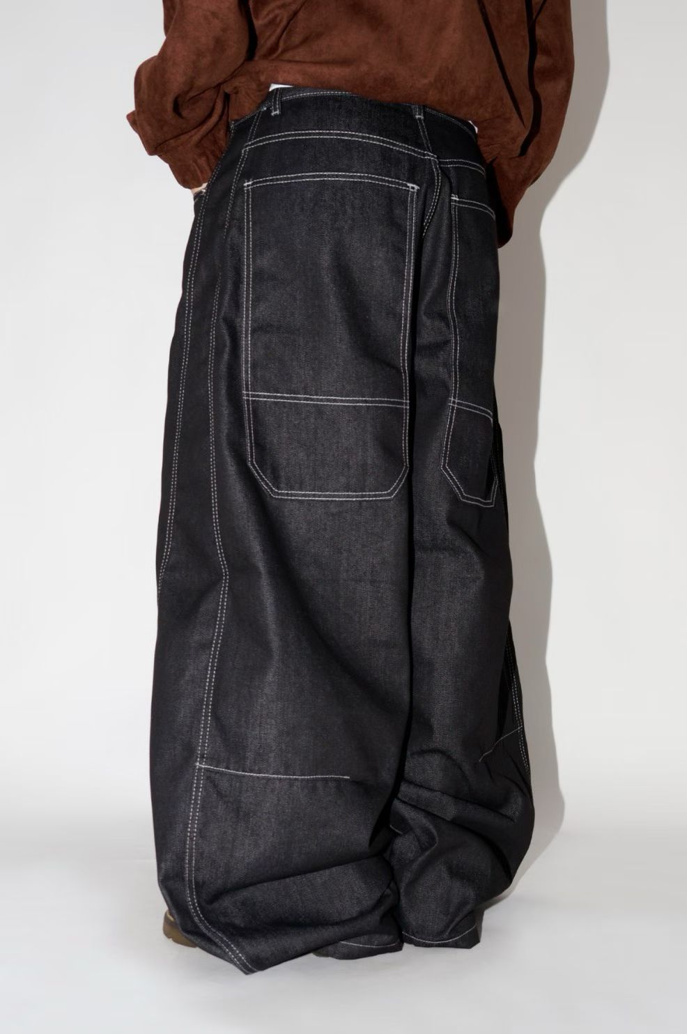 Must have!!明線super wide pants￼