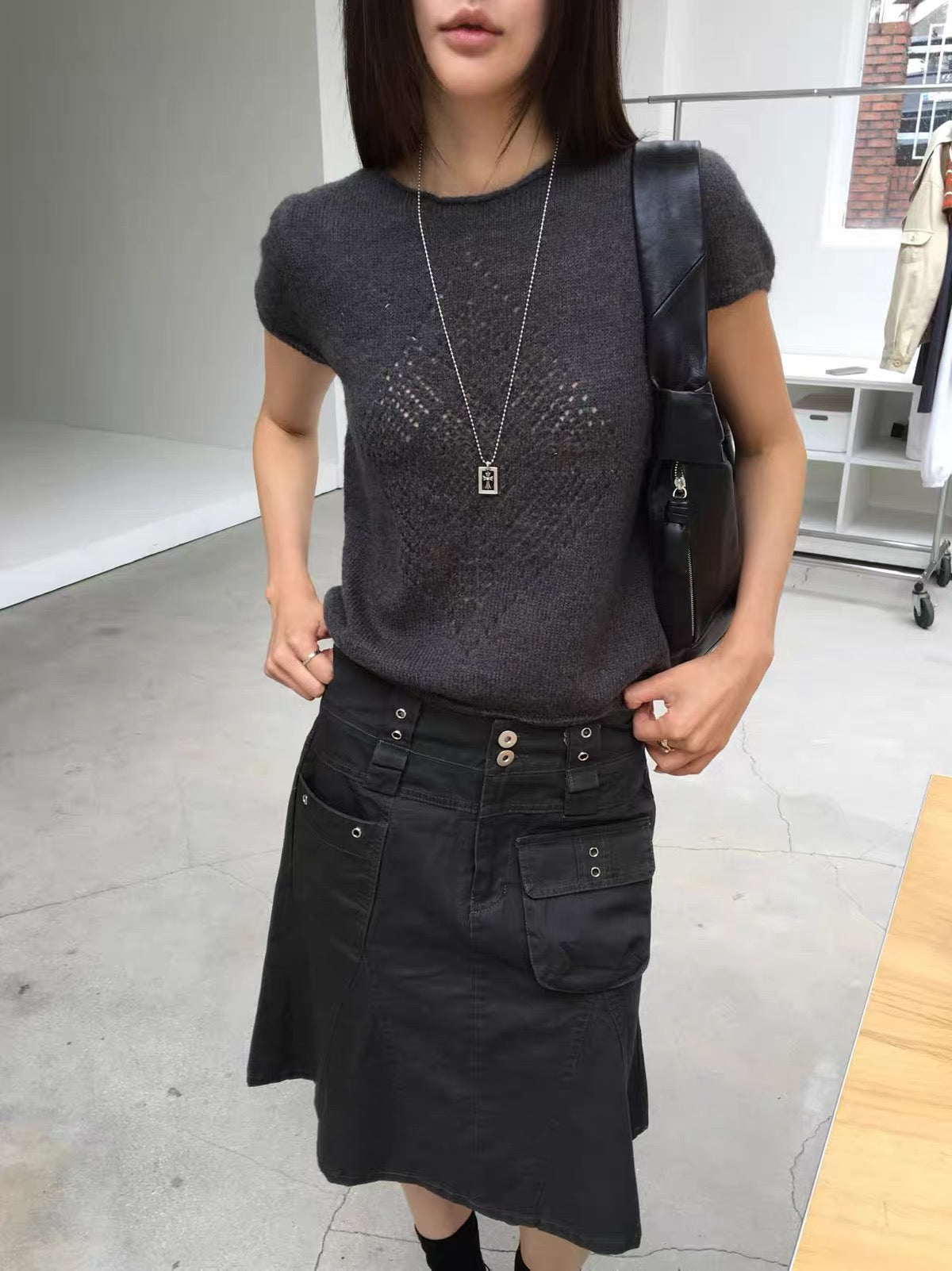 Must in!!! Perfect cargo mid skirt