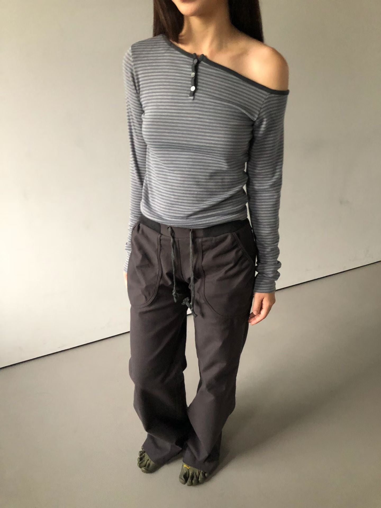 Striped Unregular tee