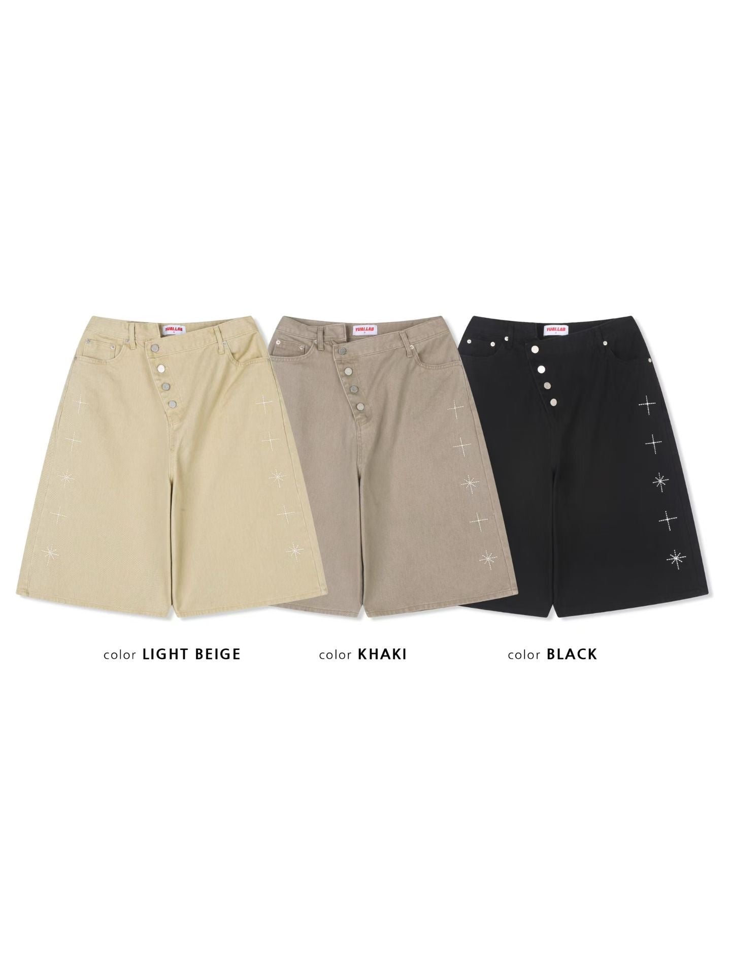 Unisex hypotenuse bling shorts